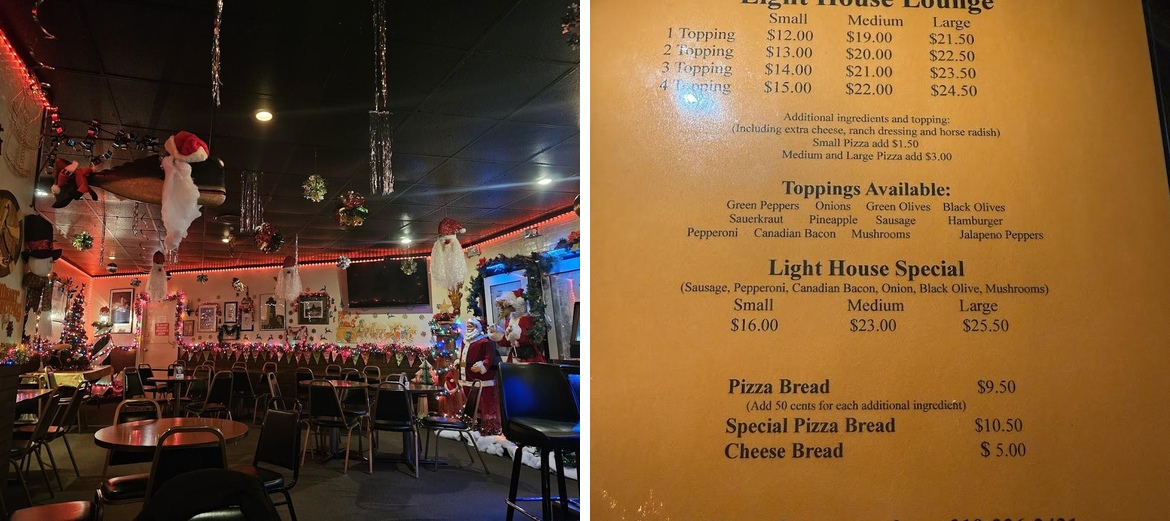 Lighthouse Lounge Menu